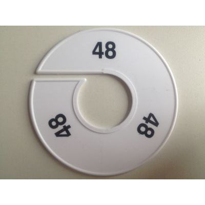 Klika -  Maatring 11 cm wit/zwart 48