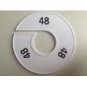 Klika -  Maatring 11 cm wit/zwart 48