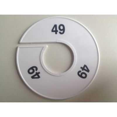 Klika - Talla anillo 11 cm blanco/negro 49