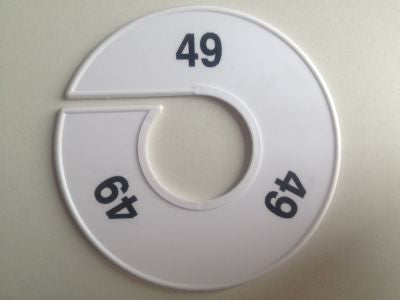 Klika -  Maatring 11 cm wit/zwart 49