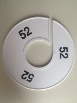 Klika - Misura anello 11 cm bianco/nero 52