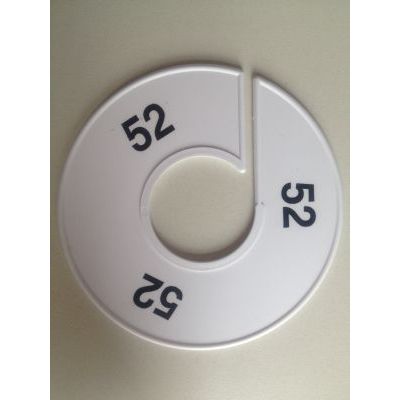 Klika - Talla anillo 11 cm blanco/negro 52