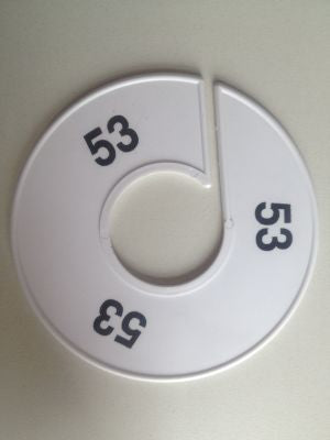 Klika - Misura anello 11 cm bianco/nero 53