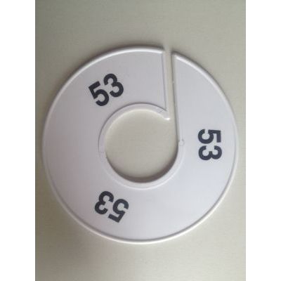 Klika - Talla anillo 11 cm blanco/negro 53