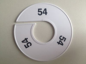 Klika -  Maatring 11 cm wit/zwart 54