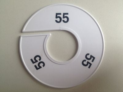 Klika - Misura anello 11 cm bianco/nero 55