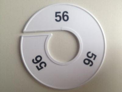 Klika - Misura anello 11 cm bianco/nero 56