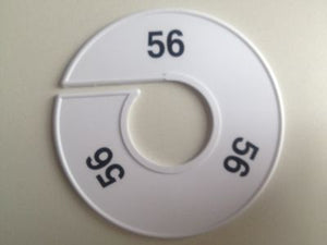 Klika -  Maatring 11 cm wit/zwart 56