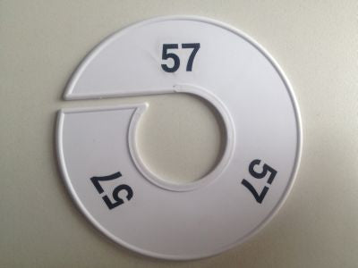 Klika - Misura anello 11 cm bianco/nero 57