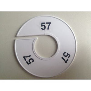 Klika -  Maatring 11 cm wit/zwart 57