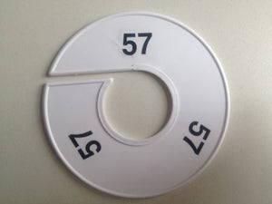 Klika -  Maatring 11 cm wit/zwart 57