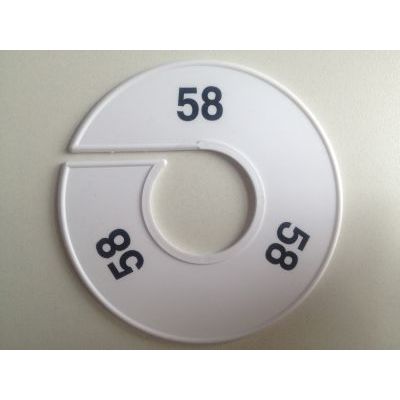 Klika -  Maatring 11 cm wit/zwart 58