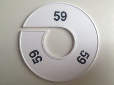 Klika - Misura anello 11 cm bianco/nero 59