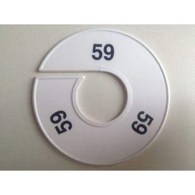 Klika - Talla anillo 11 cm blanco/negro 59