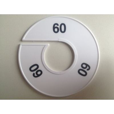 Klika -  Maatring 11 cm wit/zwart 60