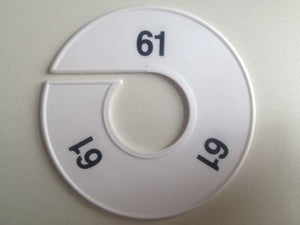 Klika -  Maatring 11 cm wit/zwart 61