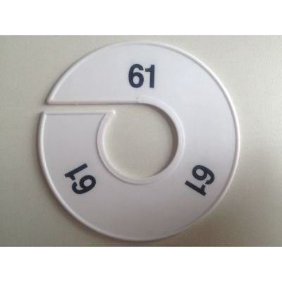 Klika - Talla anillo 11 cm blanco/negro 61