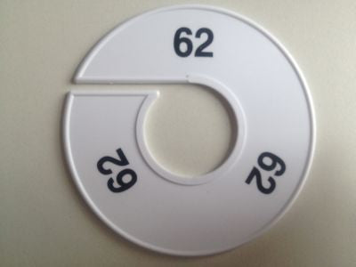 Klika - Misura anello 11 cm bianco/nero 62