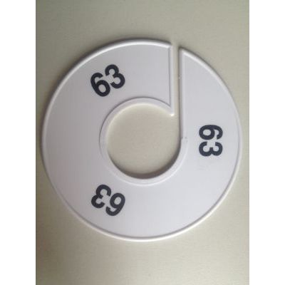 Klika -  Maatring 11 cm wit/zwart 63