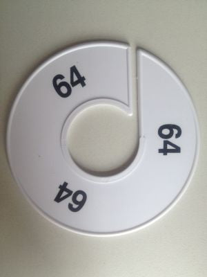 Klika -  Maatring 11 cm wit/zwart 64