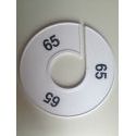 Klika -  Maatring 11 cm wit/zwart 65