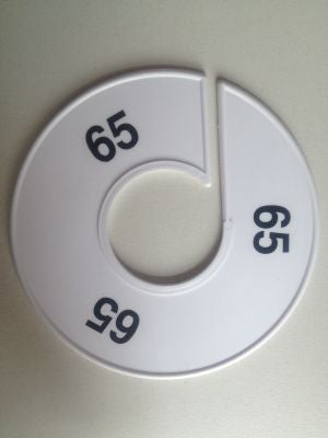 Klika - Misura anello 11 cm bianco/nero 65