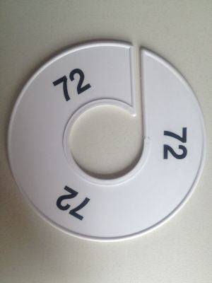 Klika -  Maatring 11 cm wit/zwart 72