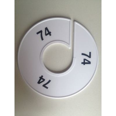 Klika -  Maatring 11 cm wit/zwart 74