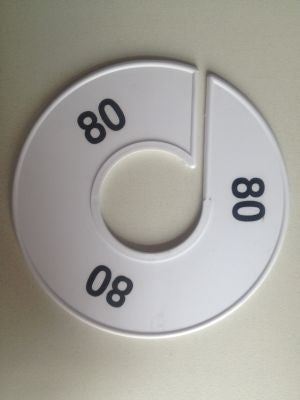 Klika -  Maatring 11 cm wit/zwart 80