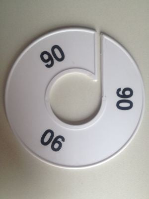 Klika -  Maatring 11 cm wit/zwart 90