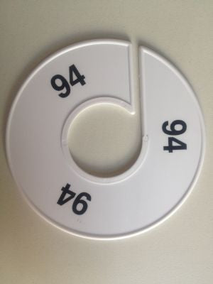 Klika - Tamaño anillo 11 cm blanco/negro 94