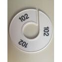 Klika -  Maatring 11 cm wit/zwart 102