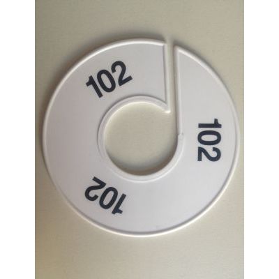 Klika -  Maatring 11 cm wit/zwart 102