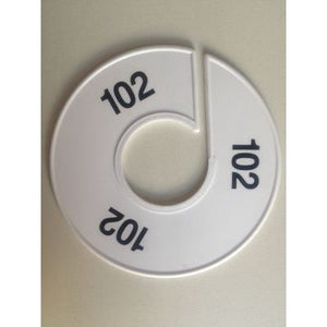 Klika -  Maatring 11 cm wit/zwart 102