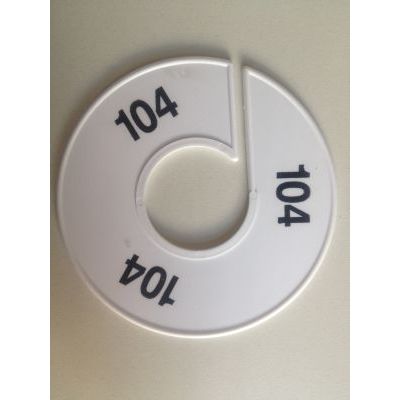 Klika -  Maatring 11 cm wit/zwart 104