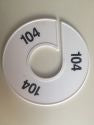 Klika -  Maatring 11 cm wit/zwart 104
