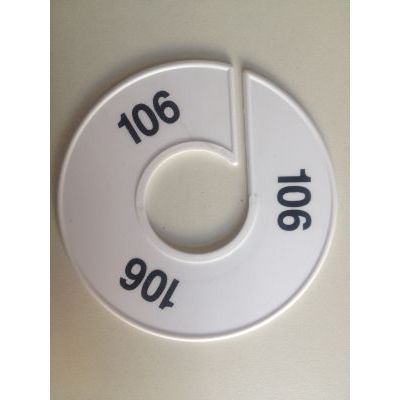 Klika - Tamaño anillo 11 cm blanco/negro 106