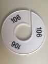 Klika -  Maatring 11 cm wit/zwart 106