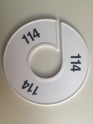 Klika - Size ring 11 cm white/black 114