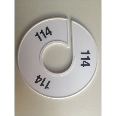 Klika -  Maatring 11 cm wit/zwart 114