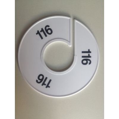 Klika -  Maatring 11 cm wit/zwart 116