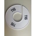 Klika -  Maatring 11 cm wit/zwart 116