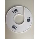 Klika -  Maatring 11 cm wit/zwart 118