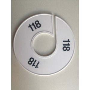 Klika -  Maatring 11 cm wit/zwart 118