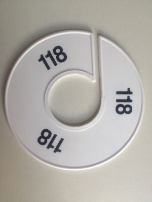 Klika - Misura anello 11 cm bianco/nero 118