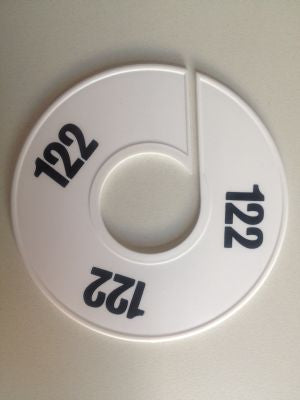 Klika -  Maatring 11 cm wit/zwart 122