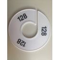 Klika -  Maatring 11 cm wit/zwart 128