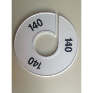 Klika -  Maatring 11 cm wit/zwart 140