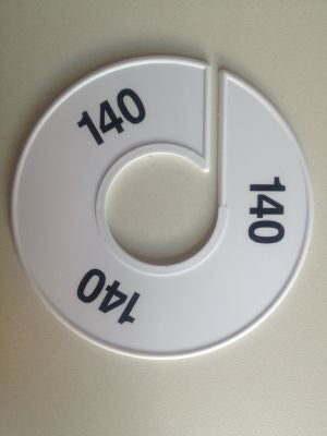 Klika -  Maatring 11 cm wit/zwart 140
