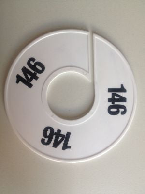 Klika - Misura anello 11 cm bianco/nero 146